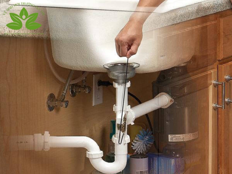 Thông tắc chậu rửa bát 